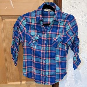 Multi Color button up shirt 100% Cotton